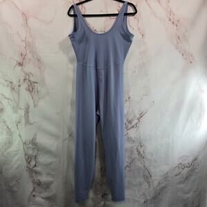 Old Navy Jumpsuit Womens Large Light Blue Tank Active Power Soft Go Dry Crop